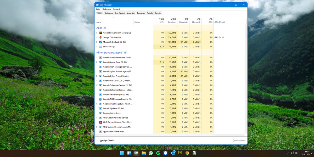 taskmanager-shortcut Tastenkombi